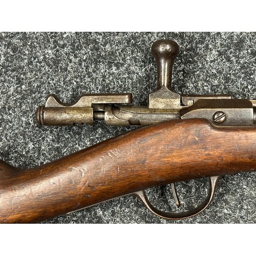 5361 - French M1874 Gras Single Shot Bolt Action Rifle in 11mm x 59mmR Cal. Serial number 71112. 825mm long... 