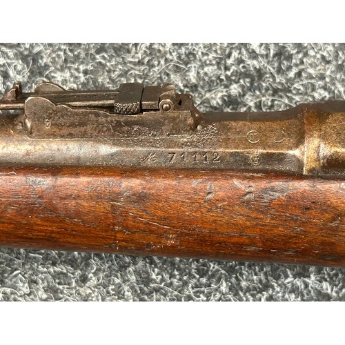 5361 - French M1874 Gras Single Shot Bolt Action Rifle in 11mm x 59mmR Cal. Serial number 71112. 825mm long... 