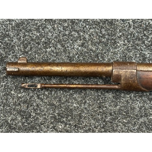 5361 - French M1874 Gras Single Shot Bolt Action Rifle in 11mm x 59mmR Cal. Serial number 71112. 825mm long... 