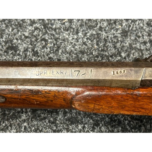 5362 - Continental Percussion Cap Shotgun with  Octagonal Smoothbore Barrel 650mm in length, bore approx. 1... 