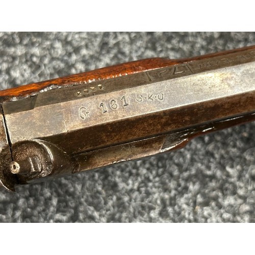 5362 - Continental Percussion Cap Shotgun with  Octagonal Smoothbore Barrel 650mm in length, bore approx. 1... 