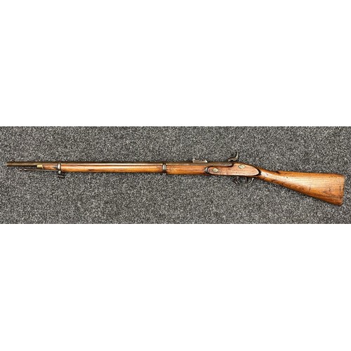 5363 - Percussion Cap 2 Band Enfield Musket with 880mm long barrel, bore approx. 15mm. Lock marked 