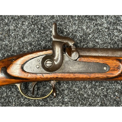 5363 - Percussion Cap 2 Band Enfield Musket with 880mm long barrel, bore approx. 15mm. Lock marked 