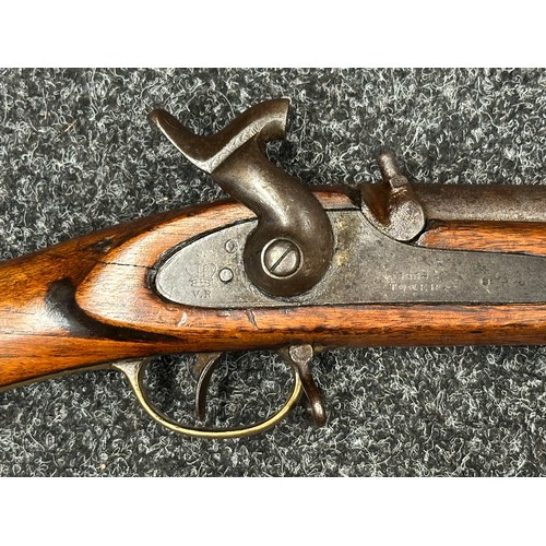 5363 - Percussion Cap 2 Band Enfield Musket with 880mm long barrel, bore approx. 15mm. Lock marked 