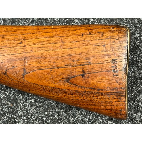 5363 - Percussion Cap 2 Band Enfield Musket with 880mm long barrel, bore approx. 15mm. Lock marked 