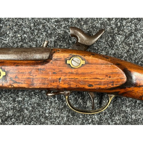 5363 - Percussion Cap 2 Band Enfield Musket with 880mm long barrel, bore approx. 15mm. Lock marked 