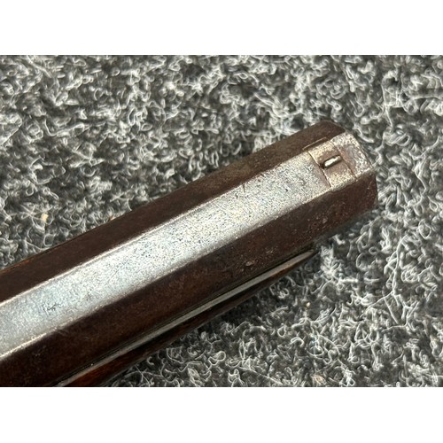 5367 - Percussion Cap Pistol with smoothbore octagonal barrel 140mm in length marked 