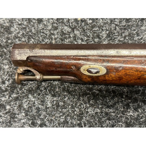 5367 - Percussion Cap Pistol with smoothbore octagonal barrel 140mm in length marked 