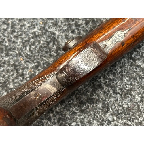 5367 - Percussion Cap Pistol with smoothbore octagonal barrel 140mm in length marked 