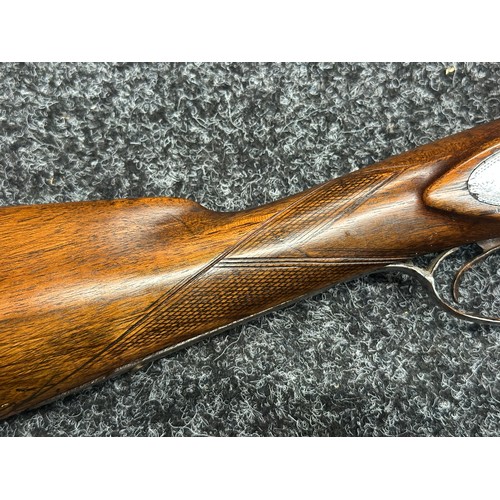 5368 - English 14 Bore Percussion Cap Double Barrel Shotgun with 745mm long barrels. Birmingham Proof marke... 