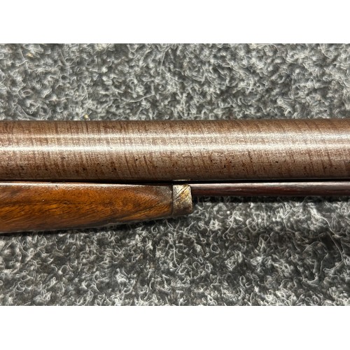 5368 - English 14 Bore Percussion Cap Double Barrel Shotgun with 745mm long barrels. Birmingham Proof marke... 