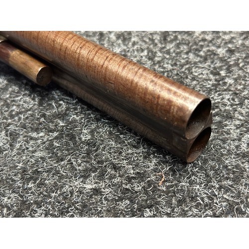 5368 - English 14 Bore Percussion Cap Double Barrel Shotgun with 745mm long barrels. Birmingham Proof marke... 