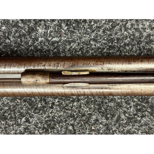 5368 - English 14 Bore Percussion Cap Double Barrel Shotgun with 745mm long barrels. Birmingham Proof marke... 