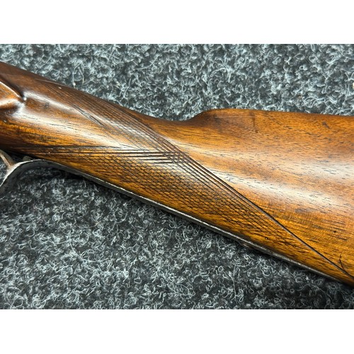 5368 - English 14 Bore Percussion Cap Double Barrel Shotgun with 745mm long barrels. Birmingham Proof marke... 
