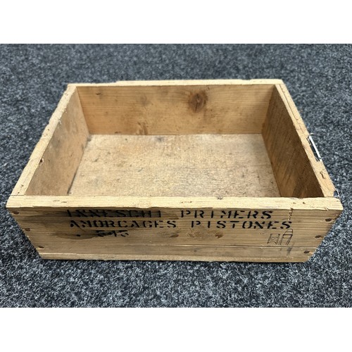 5369 - A collection of empty cardboard and plastic ammunition and primer boxes including a box for a Smith ... 