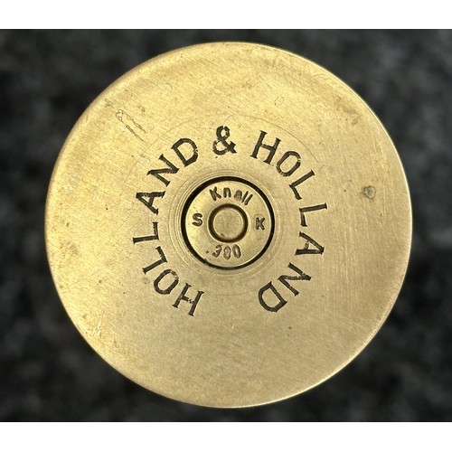 5370 - Holland & Holland 1 1/2 inch Brass Punt Gun Cartridge. Sectioned to show the propellant, wad and sho... 
