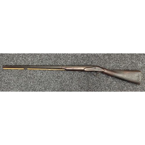 5371 - Percussion Cap Musket. No hammer. Bore approx. 17mm. Barrel length 770mm. Overall length 116cm. Make... 