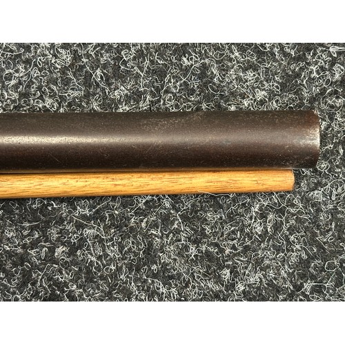 5371 - Percussion Cap Musket. No hammer. Bore approx. 17mm. Barrel length 770mm. Overall length 116cm. Make... 
