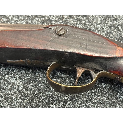 5371 - Percussion Cap Musket. No hammer. Bore approx. 17mm. Barrel length 770mm. Overall length 116cm. Make... 