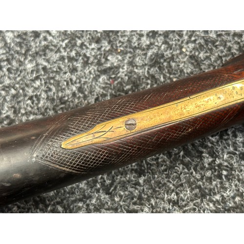 5371 - Percussion Cap Musket. No hammer. Bore approx. 17mm. Barrel length 770mm. Overall length 116cm. Make... 