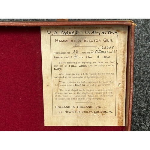 5372 - Holland & Holland 12 Bore Double Barrel Shotgun serial number 26409. 715mm long barrels (28 inch x 2... 