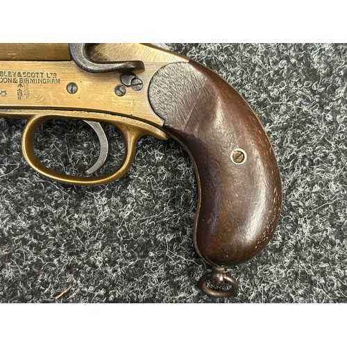 5374 - Deactivated WW1 British Webley & Scott Flare Pistol serial number 94953. Complete with Current 2025 ... 