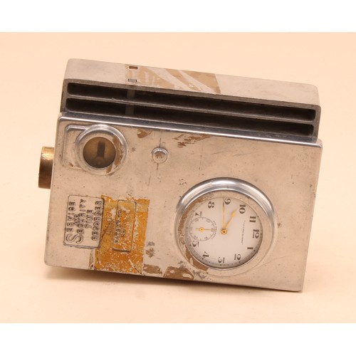 An early to mid-20th century bookmaker’s clock, the case cast SERVICE ...
