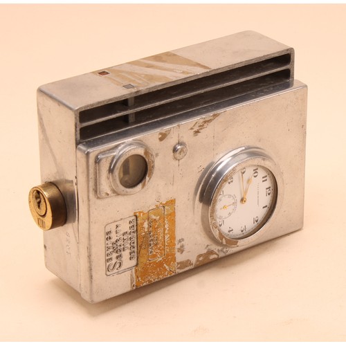 An early to mid-20th century bookmaker’s clock, the case cast SERVICE ...