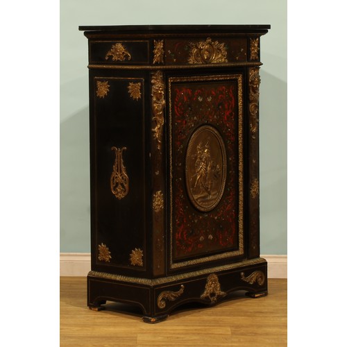A 19th century French gilt metal mounted ebonised and premier and ...