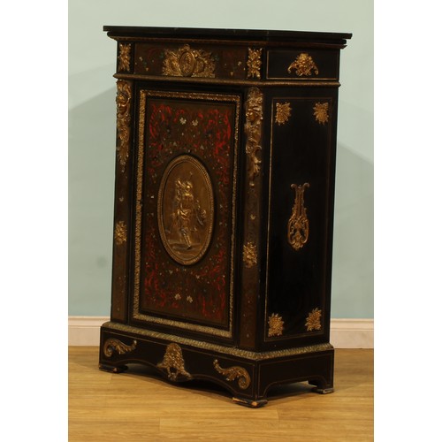 A 19th century French gilt metal mounted ebonised and premier and ...