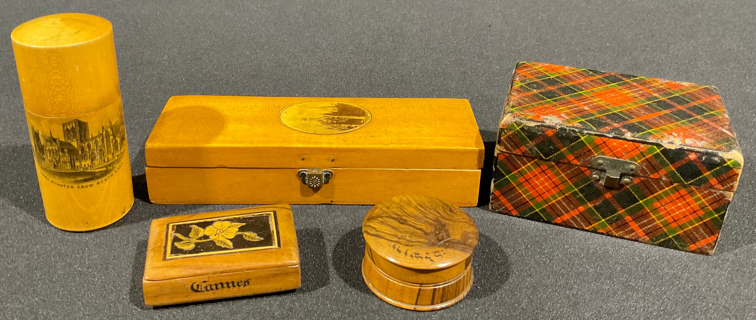 Boxes & Objects - a Victorian tartanware box, in the royal Stewart ...