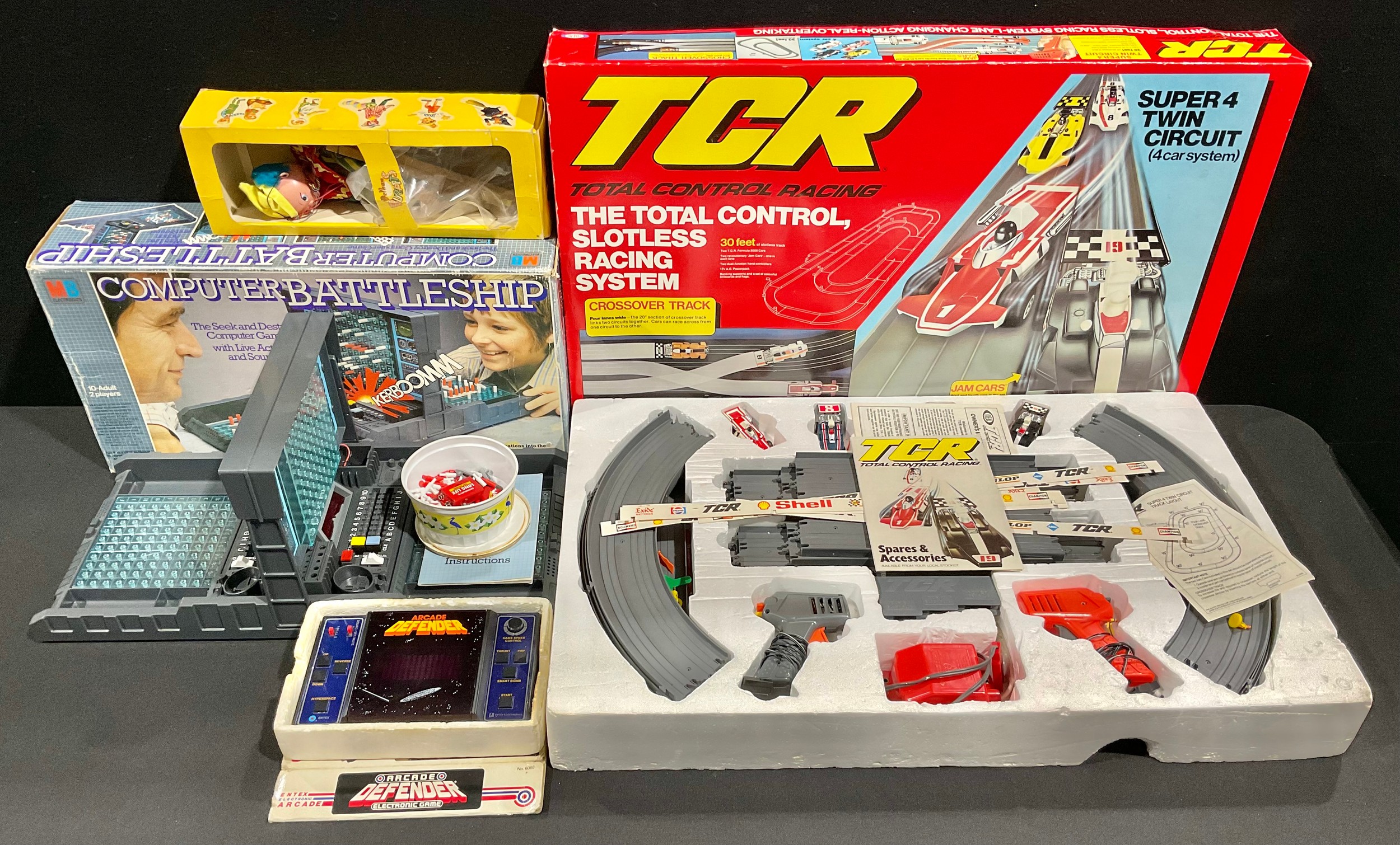 Toys & Games - Entex Arcade Defender electronic game; Ideal TCR super ...