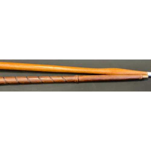 170 - Mining Interest - a folk art walking stick, commemorating the Miners Strike 1984-85, the handle as a... 