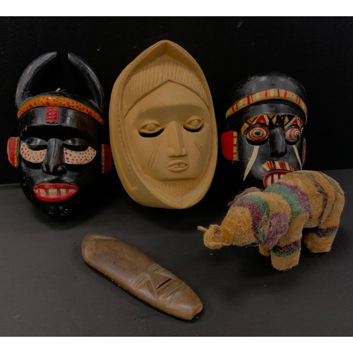 176 - Tribal Art Items - a collection African Nigerian and other tribal items, including Fertility figures... 