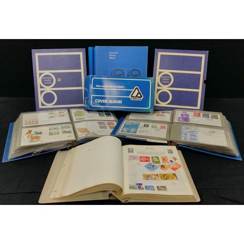 77 - Stamps & Postal History - 19th and early 20th century envelopes, album of stamps of the world, qty F... 