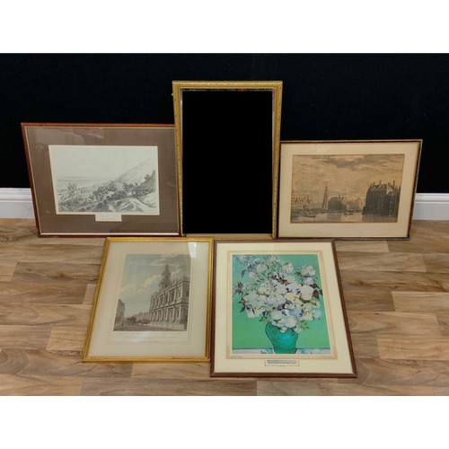 108 - 19th century engraving's including, The South front of St Mary’s Church, Strand, Lincolnshire, other... 