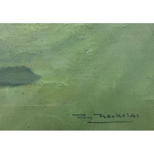 544 - Roy Nockolds 
Collie, in the Grounds of an English Country House 
signed, oil on canvas, 40cm x 50.5... 