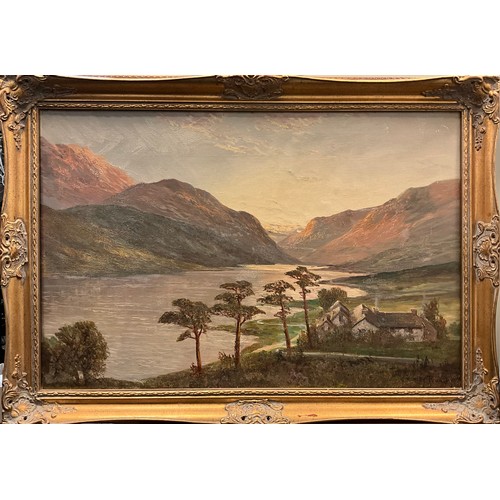 547 - Stanley Penn (English, early 20th century) 
Tal-Y-Llyn Lake, North Wales 
signed, oil on canvas, 50.... 