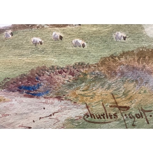 514 - Charles Pigott (1863-1940) 
Heathersage Roughs, Derbyshire, 
signed, watercolour, 25cm x 35cm.