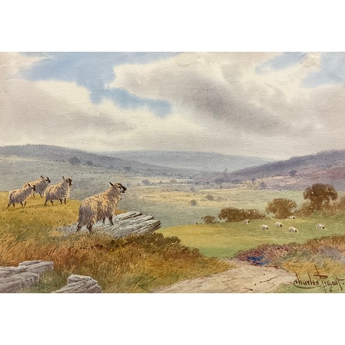 514 - Charles Pigott (1863-1940) 
Heathersage Roughs, Derbyshire, 
signed, watercolour, 25cm x 35cm.