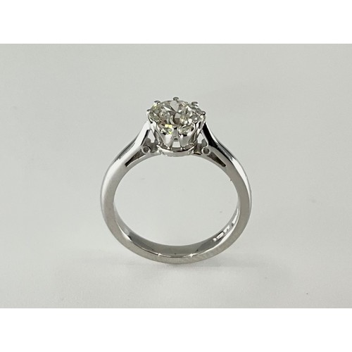 139 - A platinum old european cut solitaire diamond ring, set with an approx. 1.00ct (1 carat) old europea... 