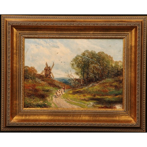 140 - George Turner (1841–1910) 
Landscape with Windmill and Sheep 
signed, dated 1889, oil on canvas, 24.... 