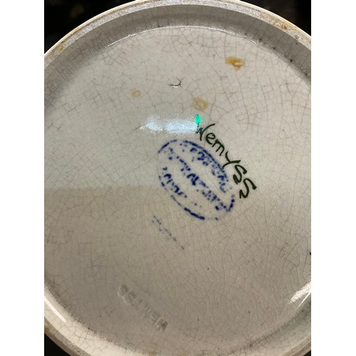 150 - An early 20th century Wemyss ware ‘Lady Eva’ vase, decorated with cabbage roses, mark to base, 20.5c... 