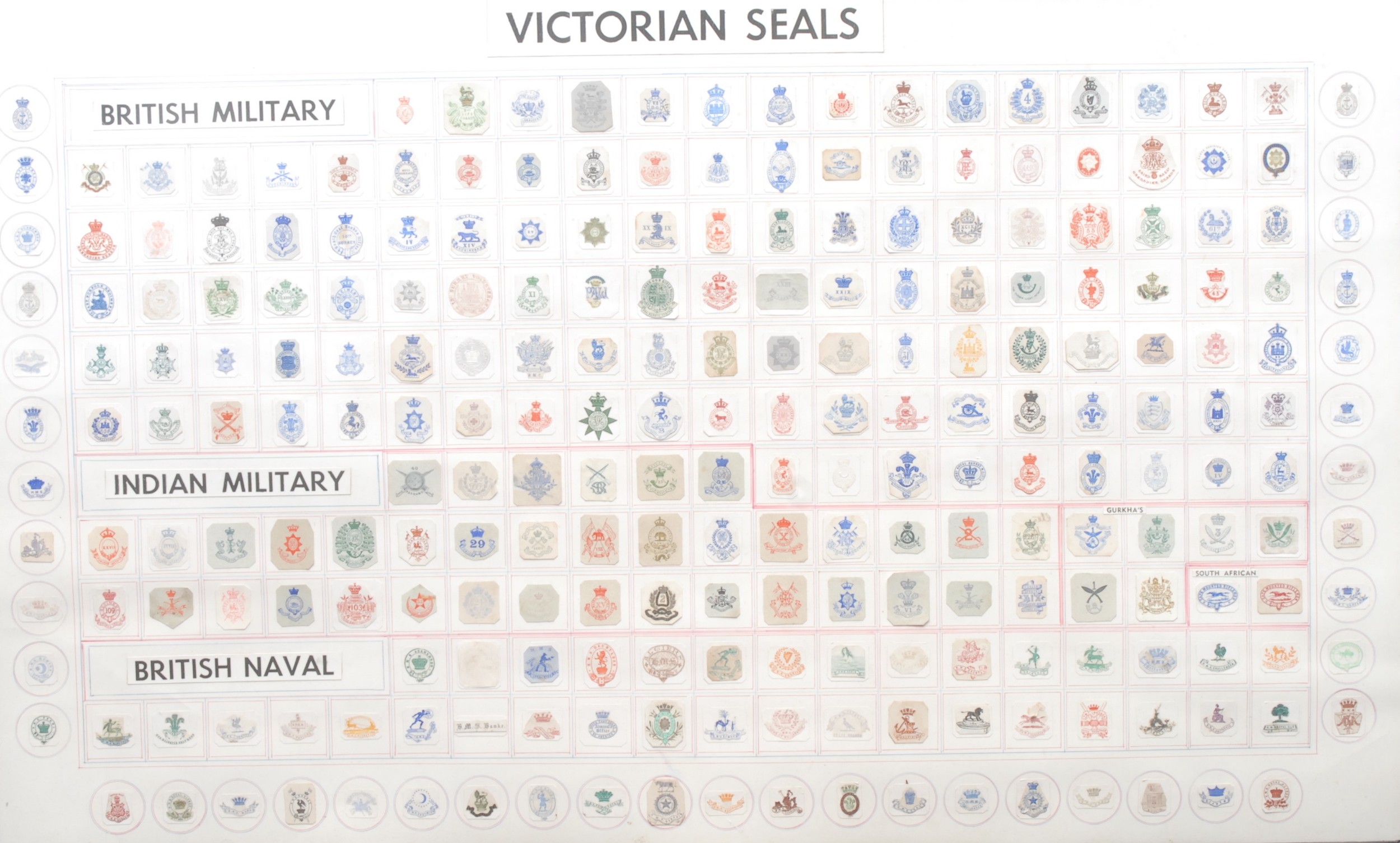 Heraldry - Military Interest - an arrangement of clipped paper ...