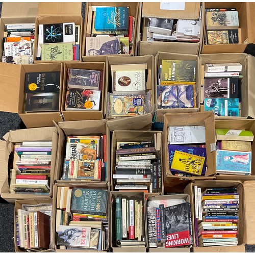 264 - Books - a large collection of paperback and hardback books, including history, novels, poetry, prose... 