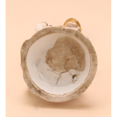 288 - A Samson Paris figure, of Mars as a centurion, he stands wearing a feathered helmet, chain mail unif... 