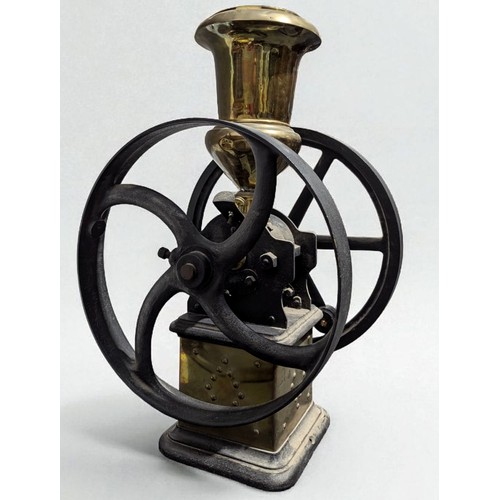 3040 - A large late Victorian cast iron coffee merchant's counter top coffee grinder, Bartlett & Son Ltd, B... 