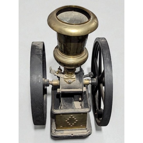 3040 - A large late Victorian cast iron coffee merchant's counter top coffee grinder, Bartlett & Son Ltd, B... 