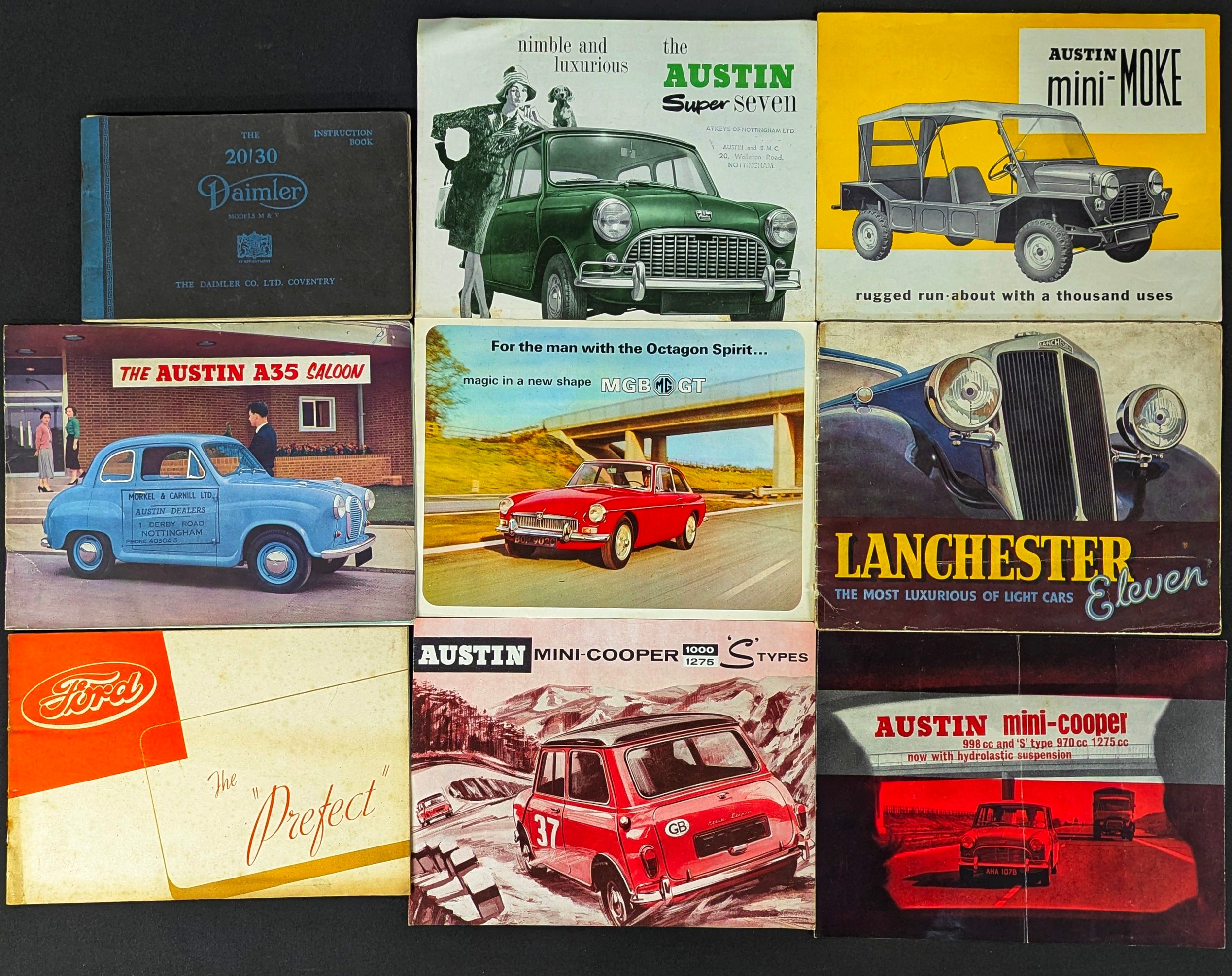 Advertising - Automobilia - a collection of 1930's and later car sales ...