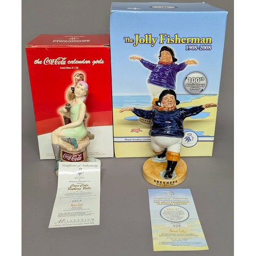 3016 - Advertising - a Royal Doulton figure, The Jolly Fisherman - Centenary 1908-2008, MCL21, limited edit... 